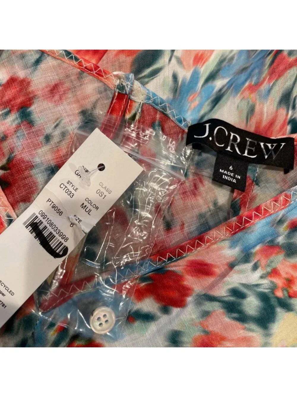 NWT J.Crew Ruffle-Hem Midi Dress Sz 6 Floral Boho Modest Feminine Lined Coquette